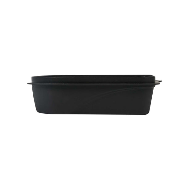 Restaurantware Handy Tek 27 Oz Black Plastic Paint Tray / Pail Lid - Fits 0.5 Gal Paint Pail - 7" X 7" X 1 3/4" - 50 Count Box