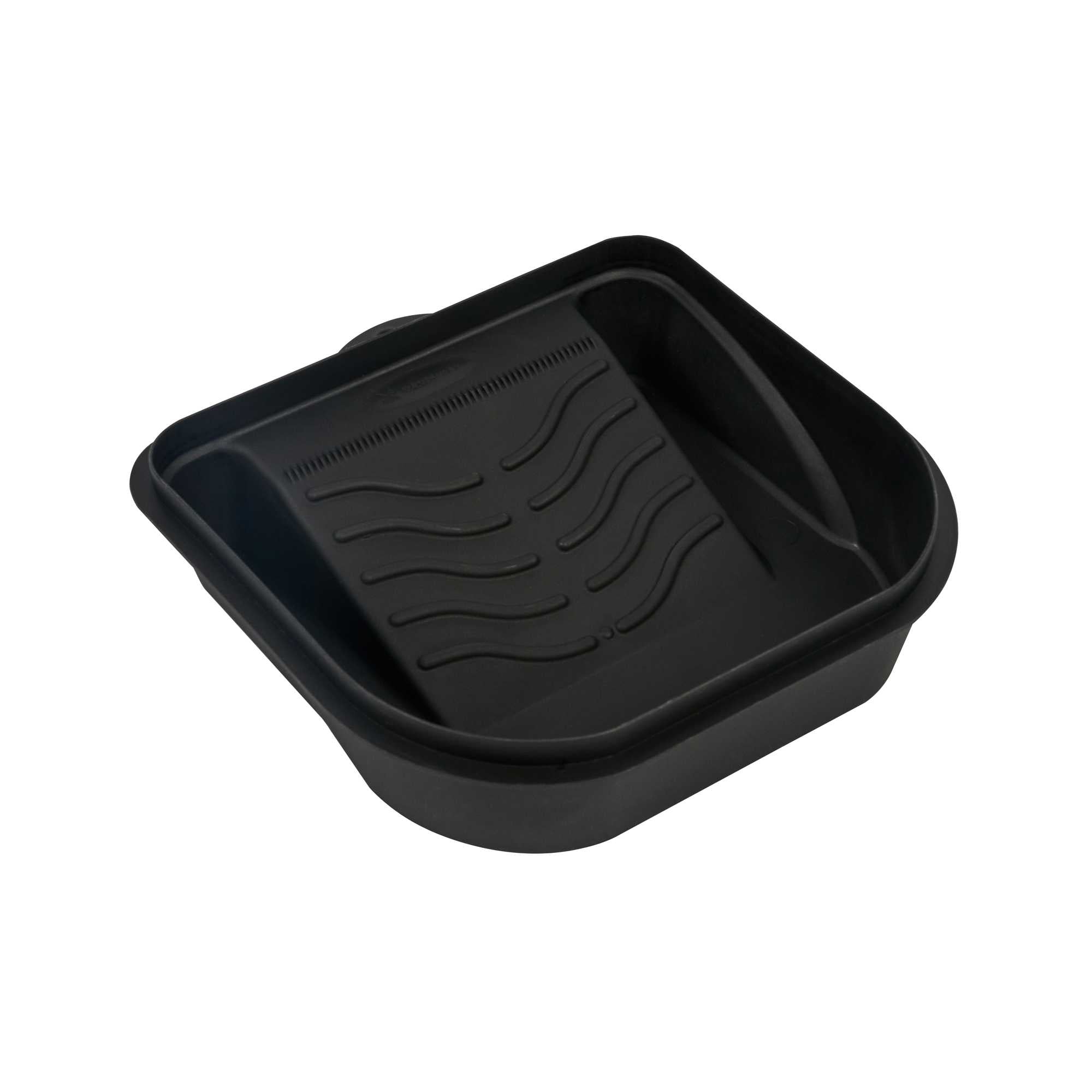 restaurantware Handy Tek 27 oz Black Plastic Paint Tray / Pail Lid - Fits 0.5 gal Paint Pail - 7" x 7" x 1 3/4" - 50 count box