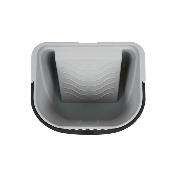 Restaurantware Handy Tek 3.5 Gal Gray Plastic Paint Pail - 15 3/4" X 12 3/4" X 9" - 12 Count Box