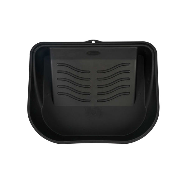 Restaurantware Handy Tek 5 Qt Black Plastic Paint Tray / Pail Lid - Fits 3.5 Gal Paint Pail - 14 3/4" X 12" X 3" - 24 Count Box
