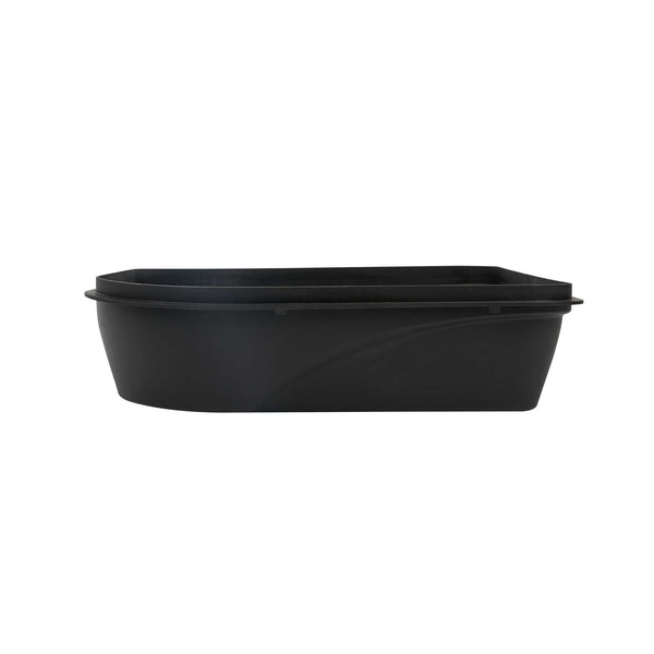 Restaurantware Handy Tek 5 Qt Black Plastic Paint Tray / Pail Lid - Fits 3.5 Gal Paint Pail - 14 3/4" X 12" X 3" - 24 Count Box