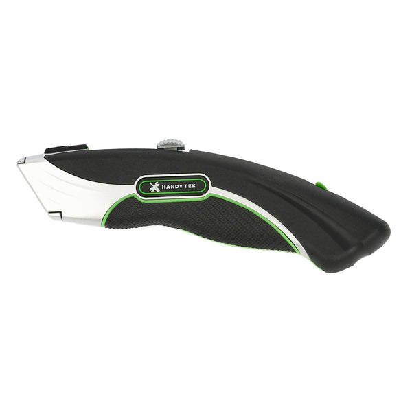 Restaurantware Handy Tek Black Dual Blade Utility Knife - Quick Change Heavy Duty - 7" - 6 Count Box
