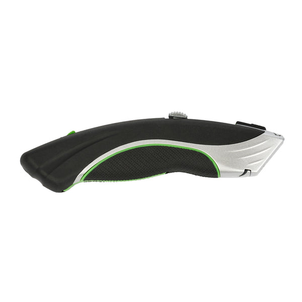 Restaurantware Handy Tek Black Dual Blade Utility Knife - Quick Change Heavy Duty - 7" - 6 Count Box