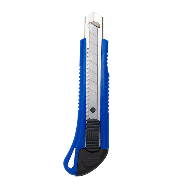 Restaurantware Handy Tek Blue Snap Off Blade Knife - 6 1/2"" - 4 Count Box