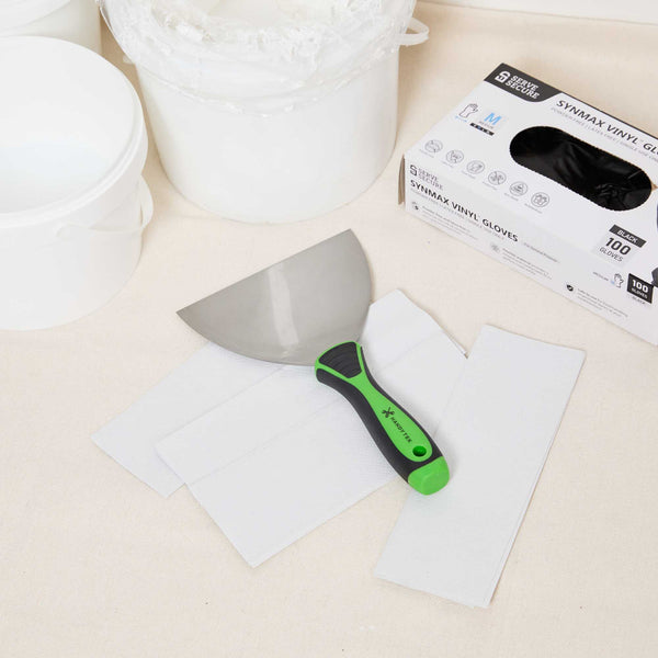 Restaurantware Handy Tek Carbon Steel Joint Knife - Flexible Soft Grip Handle - 6" - 12 Count Box