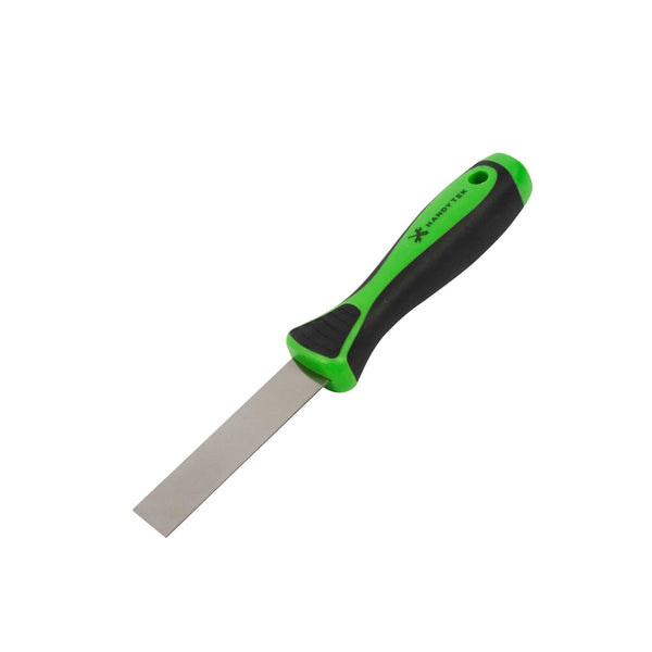 Restaurantware Handy Tek Carbon Steel Putty Knife - Flexible Soft Grip Handle - 1" - 24 Count Box