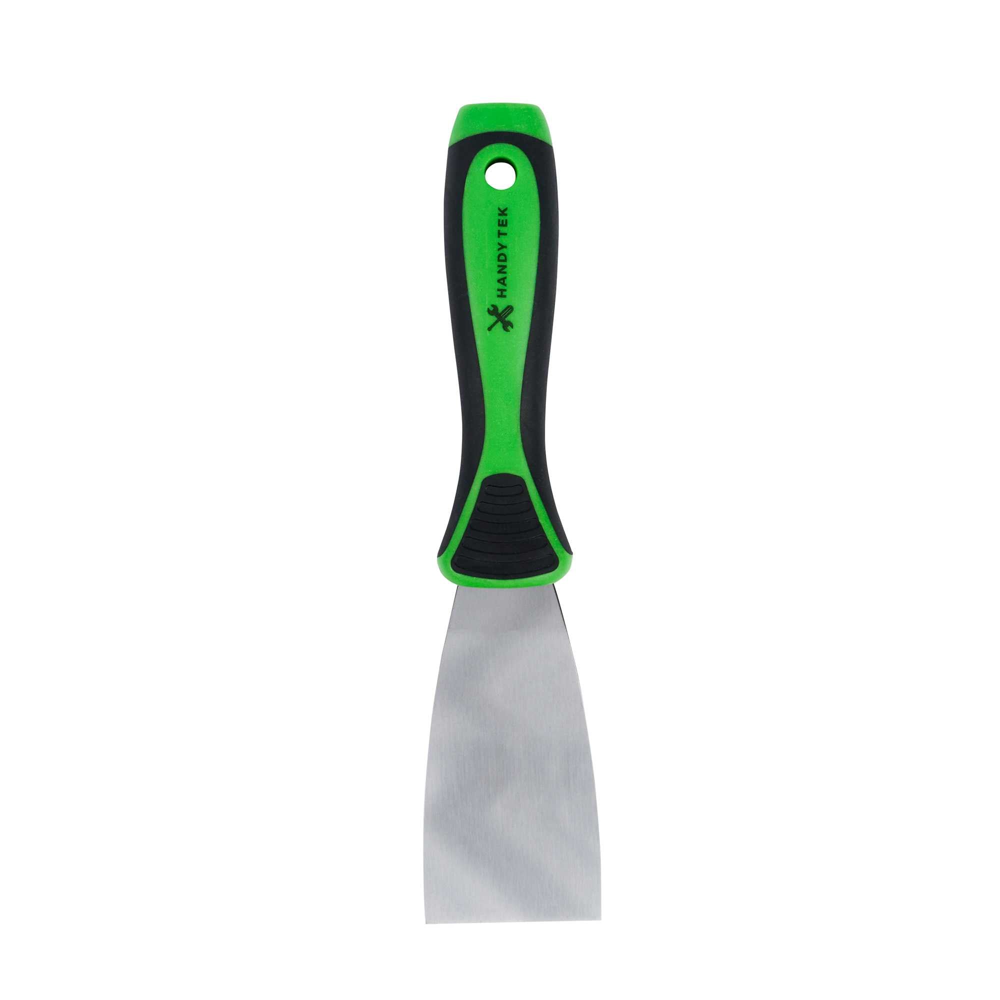 restaurantware Handy Tek Carbon Steel Putty Knife - Flexible Soft Grip Handle - 2" - 12 count box