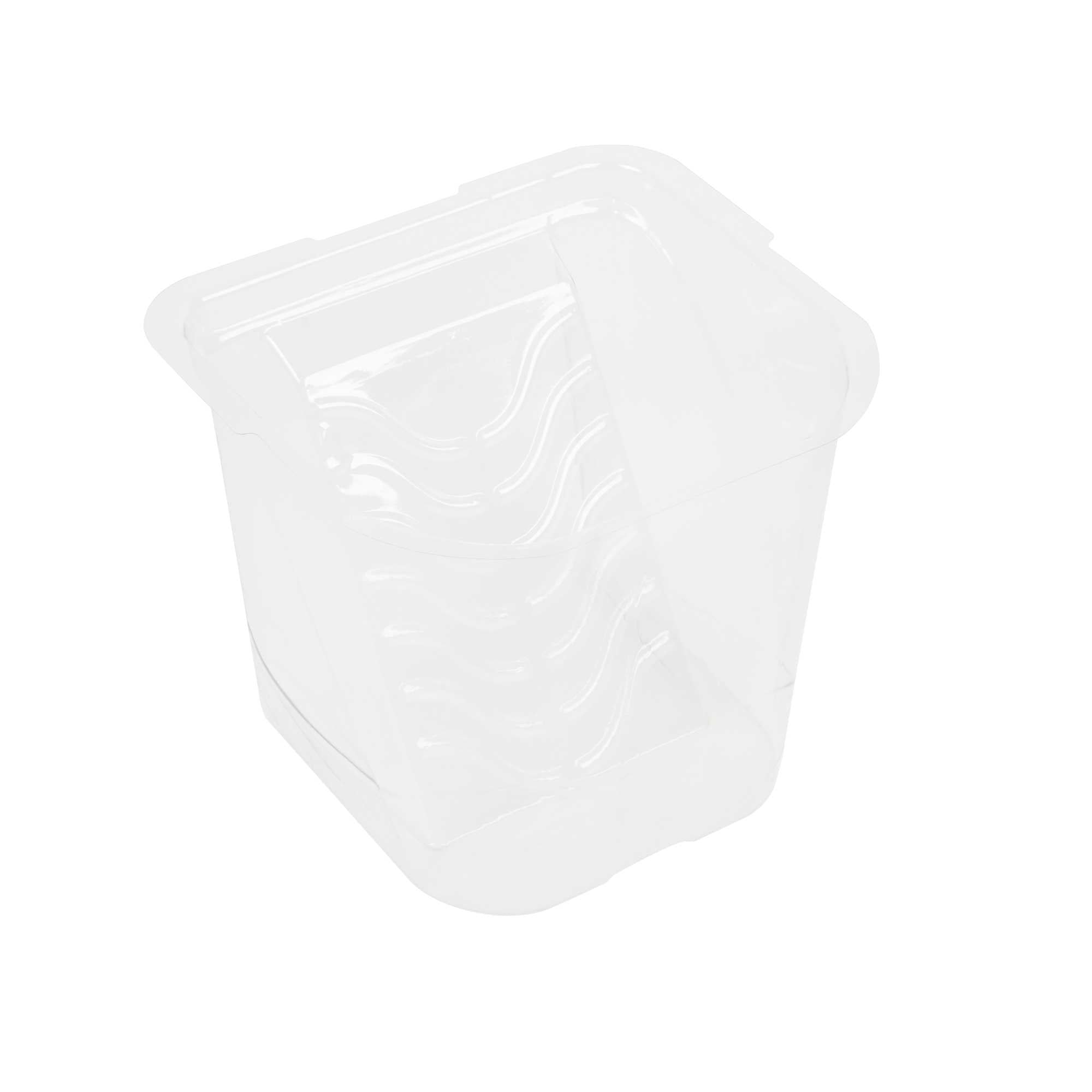restaurantware Handy Tek Clear Plastic Paint Pail Liner - Fits 0.5 gal Paint Pail - 7 3/4" x 7" x 6 1/2" - 120 count box