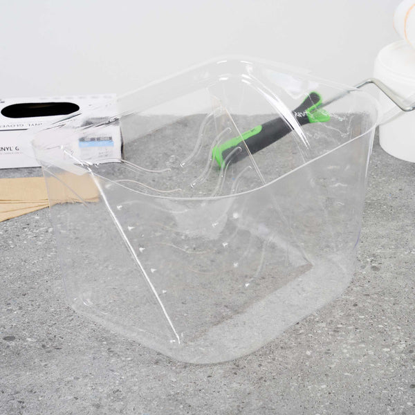 Restaurantware Handy Tek Clear Plastic Paint Pail Liner - Fits 3.5 Gal Paint Pail - 15 1/2" X 12 1/4" X 9 1/4" - 120 Count Box