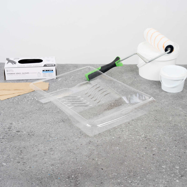Restaurantware Handy Tek Clear Plastic Paint Tray Liner - Fits 1.5 Gal Paint Tray - 17 3/4" X 13" X 3" - 60 Count Box