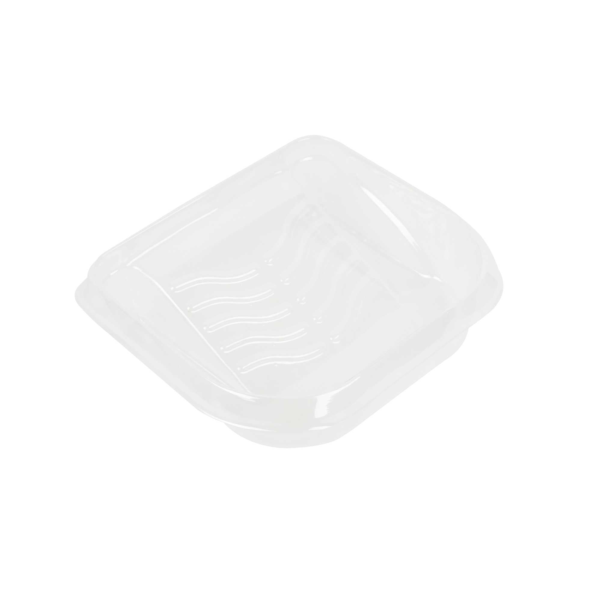 restaurantware Handy Tek Clear Plastic Paint Tray Liner - Fits 27 oz Paint Tray / Pail Lid - 6 1/2" x 6" x 1 3/4" - 120 count box