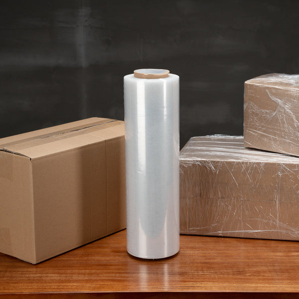 Restaurantware Handy Tek Clear Plastic Stretch Wrap - Heavy-Duty 80 Gauge - 20" X 6000' - 1 Count Box