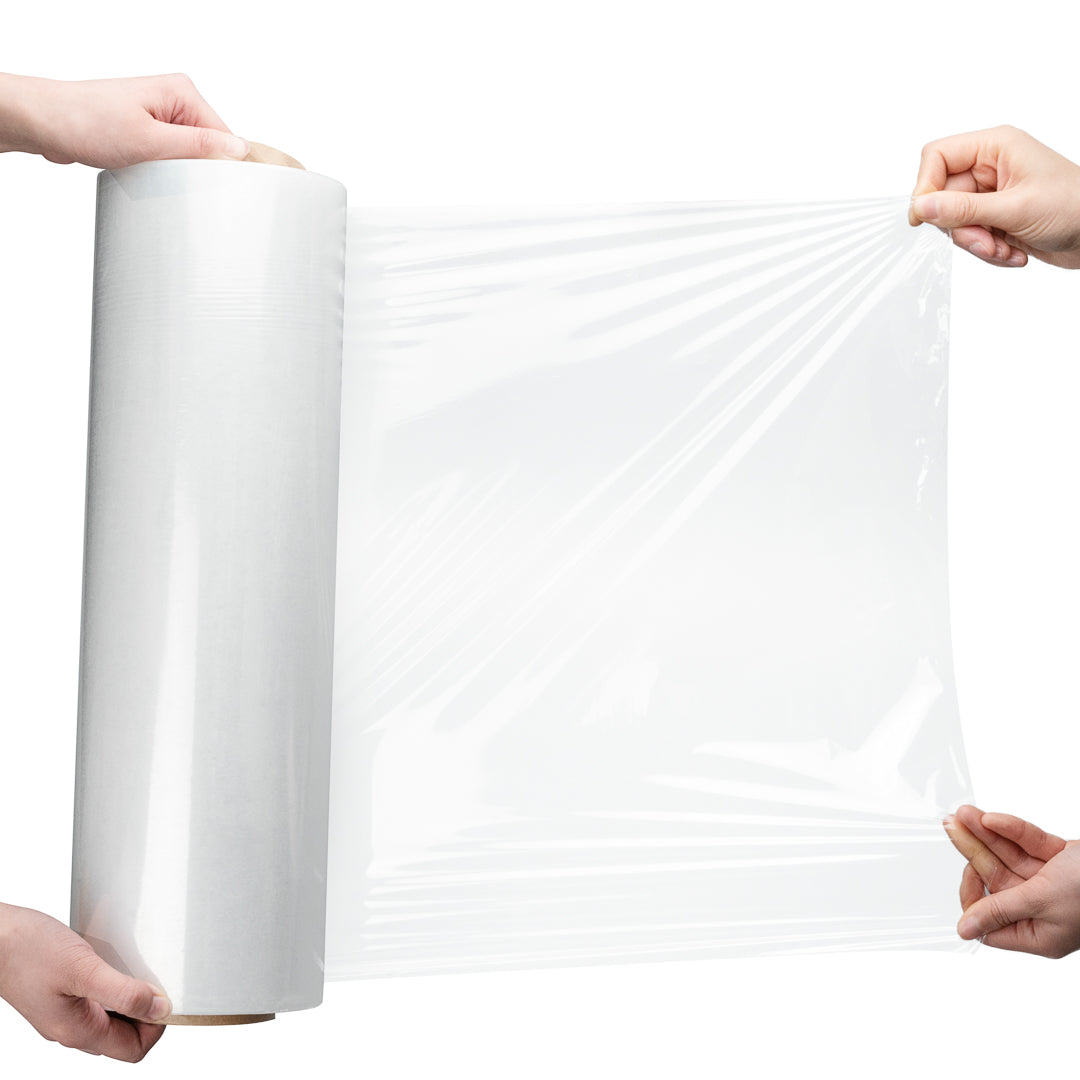 restaurantware Handy Tek Clear Plastic Stretch Wrap - Heavy-Duty 80 gauge - 20" x 6000' - 1 count box