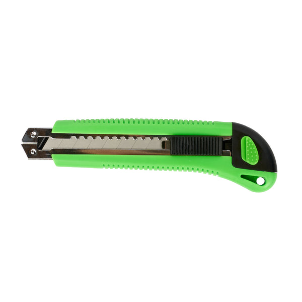Restaurantware Handy Tek Green Snap Off Blade Knife - 6 3/4" - 12 Count Box