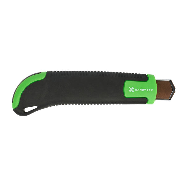Restaurantware Handy Tek Green Snap Off Blade Knife - Anti-Slip Handle - 6 3/4" - 12 Count Box