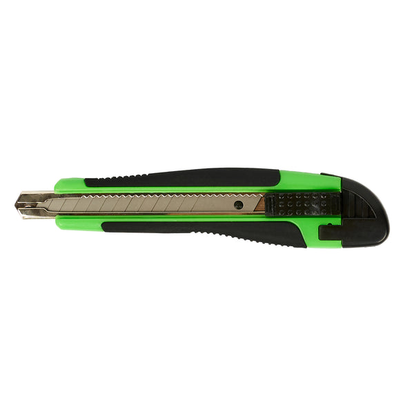 Restaurantware Handy Tek Green Snap Off Blade Knife - Anti-Slip Handle - 5 1/4" - 12 Count Box