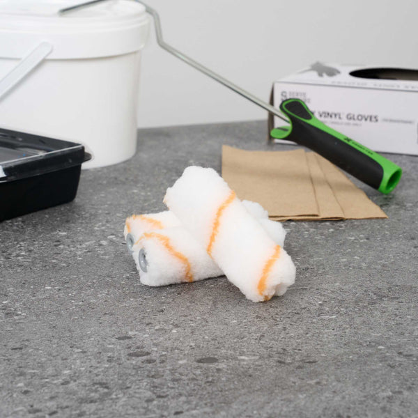 Restaurantware Handy Tek Knit Roller Cover - Shed-Resistant With 1/2" Nap - 4" - 120 Count Box