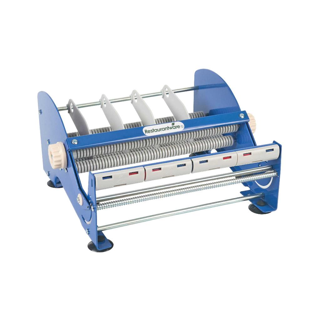 restaurantware Handy Tek Manual Multi-Roll Tape and Label Dispenser - 12" Working Width - 14 1/2" x 13 1/2" x 7" - 3 count box