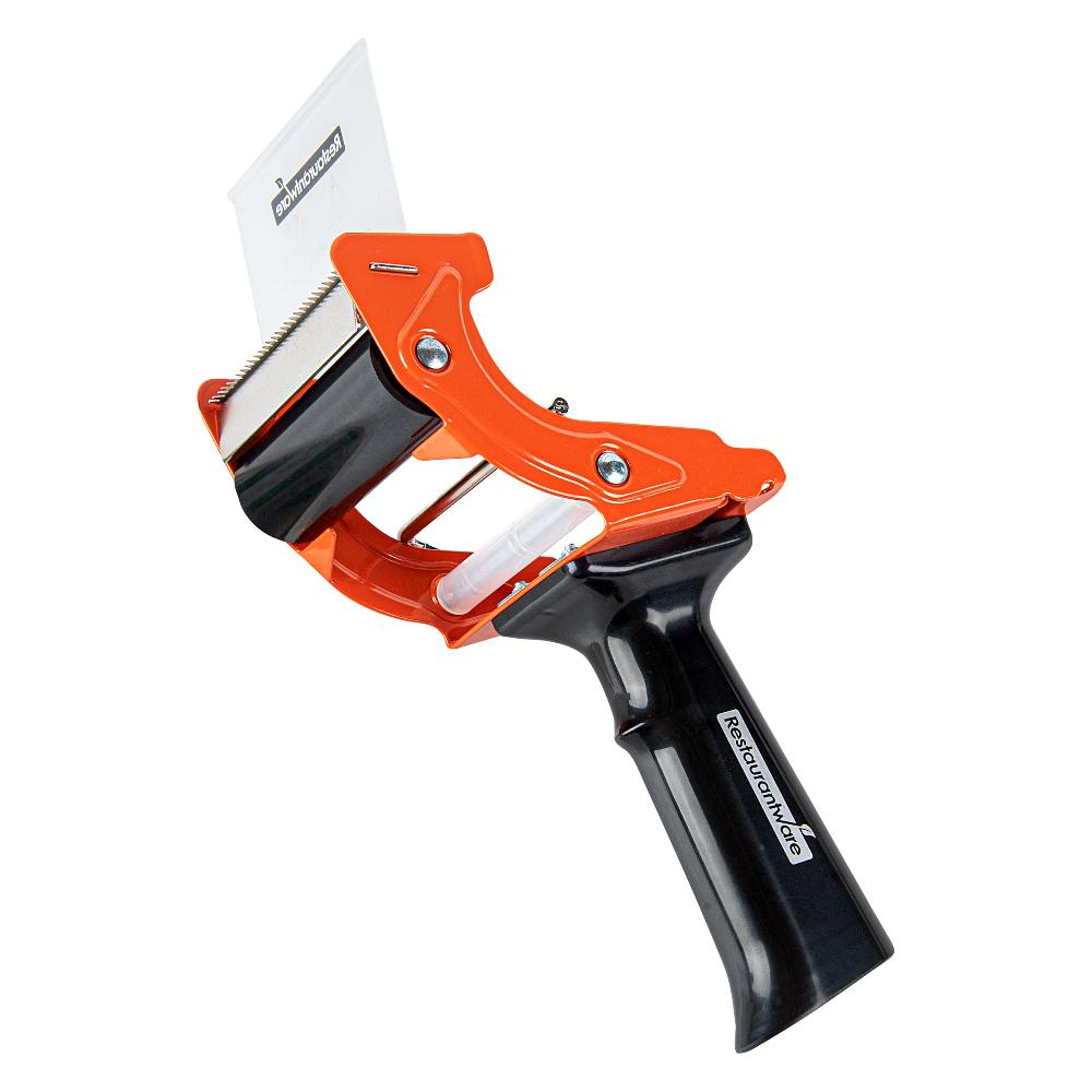 restaurantware Handy Tek Orange Heavy-Duty Tape Dispenser Gun - 3" - 10 count box