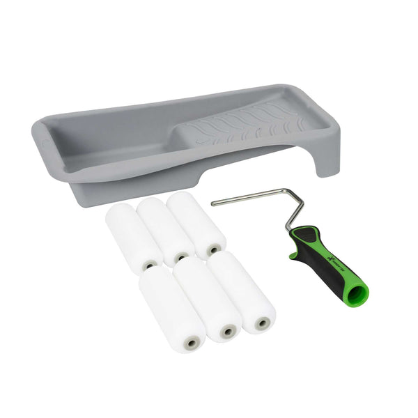Restaurantware Handy Tek Paint Roller Kit - 8-Piece - 13 3/4" X 6 3/4" X 2 1/4" - 12 Count Box