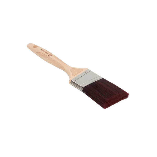 Restaurantware Handy Tek Polyester Paint Brush - Angled Soft Tip Textured Handle - 2 1/2" - 12 Count Box