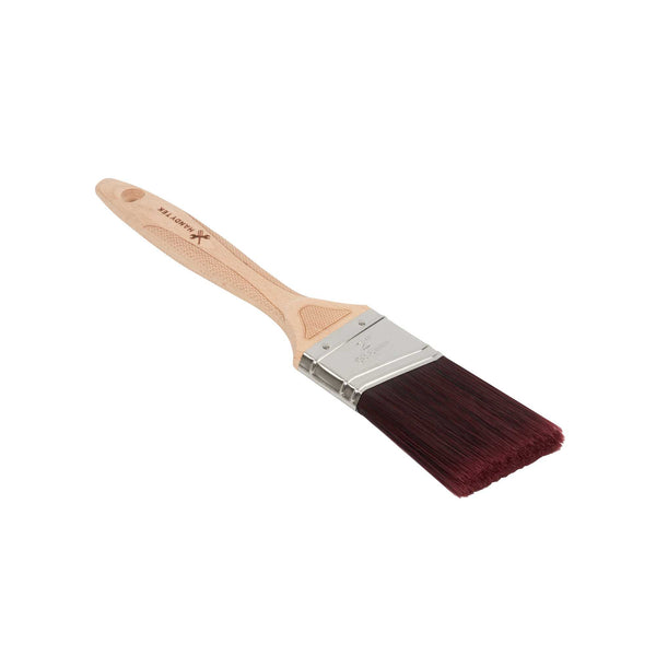 Restaurantware Handy Tek Polyester Paint Brush - Angled Soft Tip Textured Handle - 2" - 12 Count Box