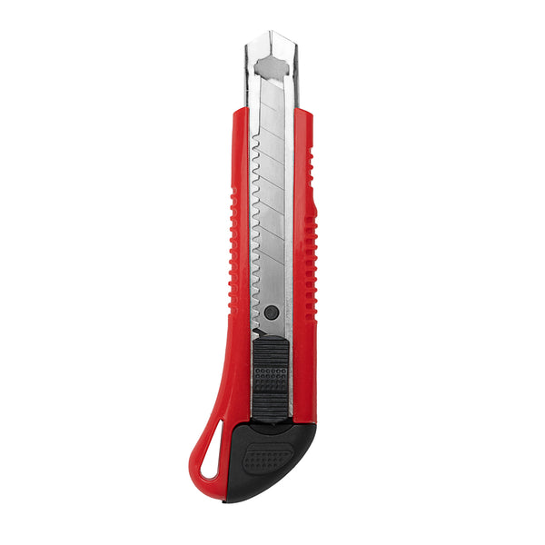 Restaurantware Handy Tek Red Snap Off Blade Knife - Anti-Slip Handle - 5 1/4" - 4 Count Box