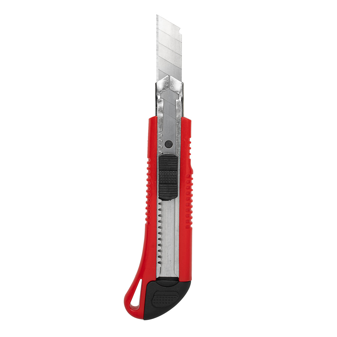 restaurantware Handy Tek Red Snap Off Blade Knife - Anti-Slip Handle - 5 1/4" - 4 count box