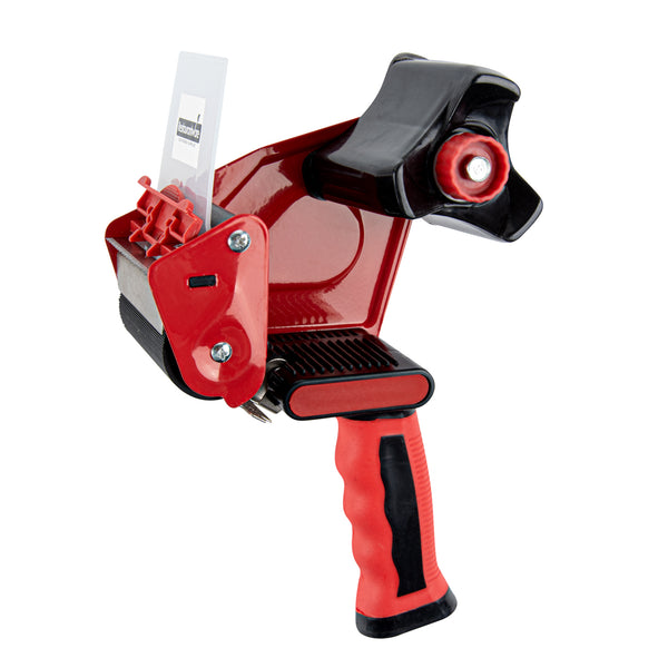 Restaurantware Handy Tek Red Tape Dispenser Gun - Rubber Handle - 3" - 10 Count Box