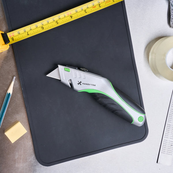 Restaurantware Handy Tek Silver Utility Knife - Quick Change Heavy Duty - 7" - 12 Count Box
