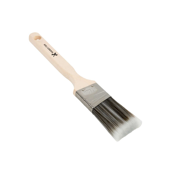 Restaurantware Handy Tek Synthetic Polyester Paint Brush - Angled Long Handle - 1 1/2" - 6 Count Box