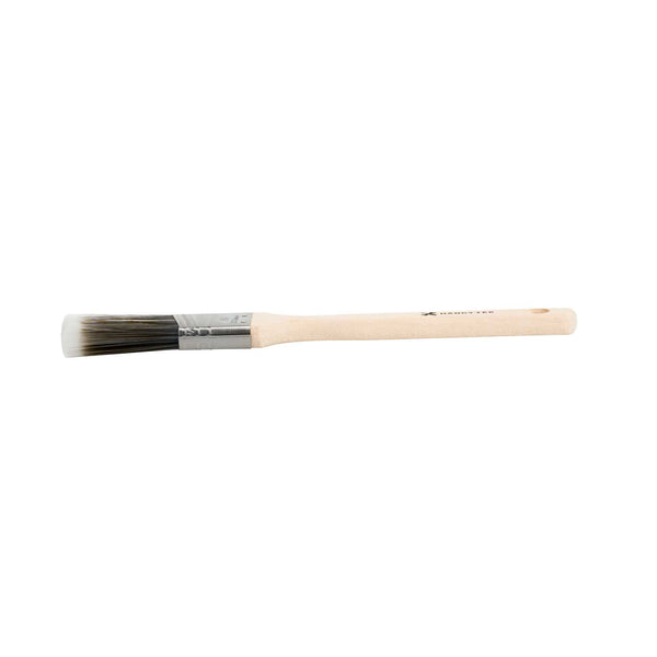 Restaurantware Handy Tek Synthetic Polyester Paint Brush - Angled Long Handle - 1 1/2" - 6 Count Box