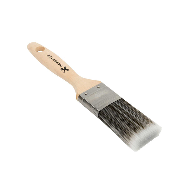 Restaurantware Handy Tek Synthetic Polyester Paint Brush - Flat Beaver Tail - 1 1/2" - 6 Count Box