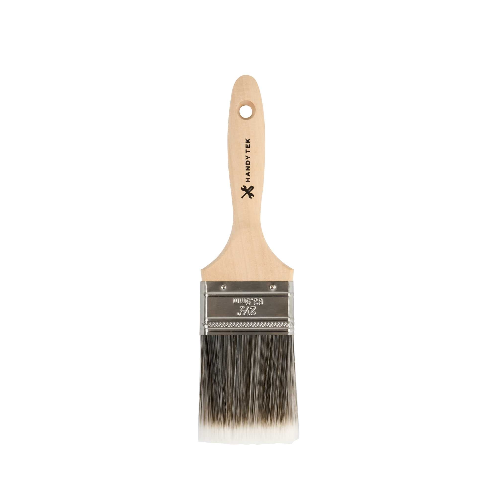 restaurantware Handy Tek Synthetic Polyester Paint Brush - Flat Beaver Tail - 2 1/2" - 6 count box