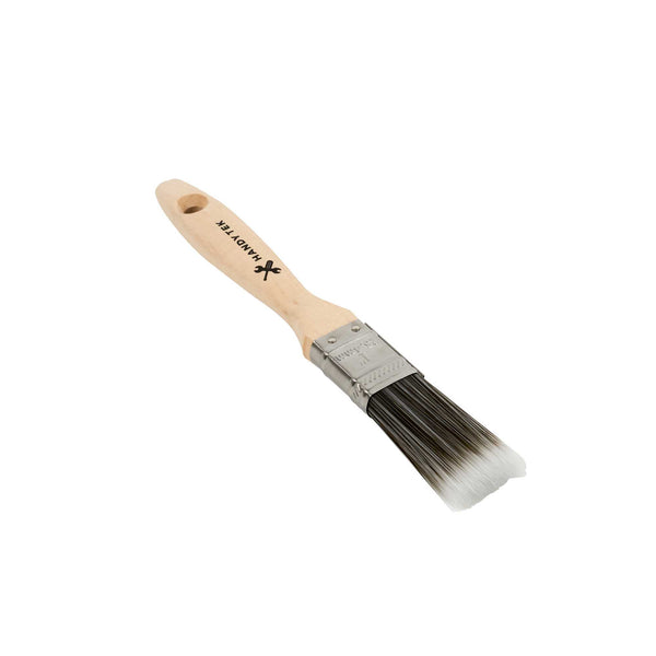 Restaurantware Handy Tek Synthetic Polyester Paint Brush - Flat Beaver Tail - 1" - 6 Count Box