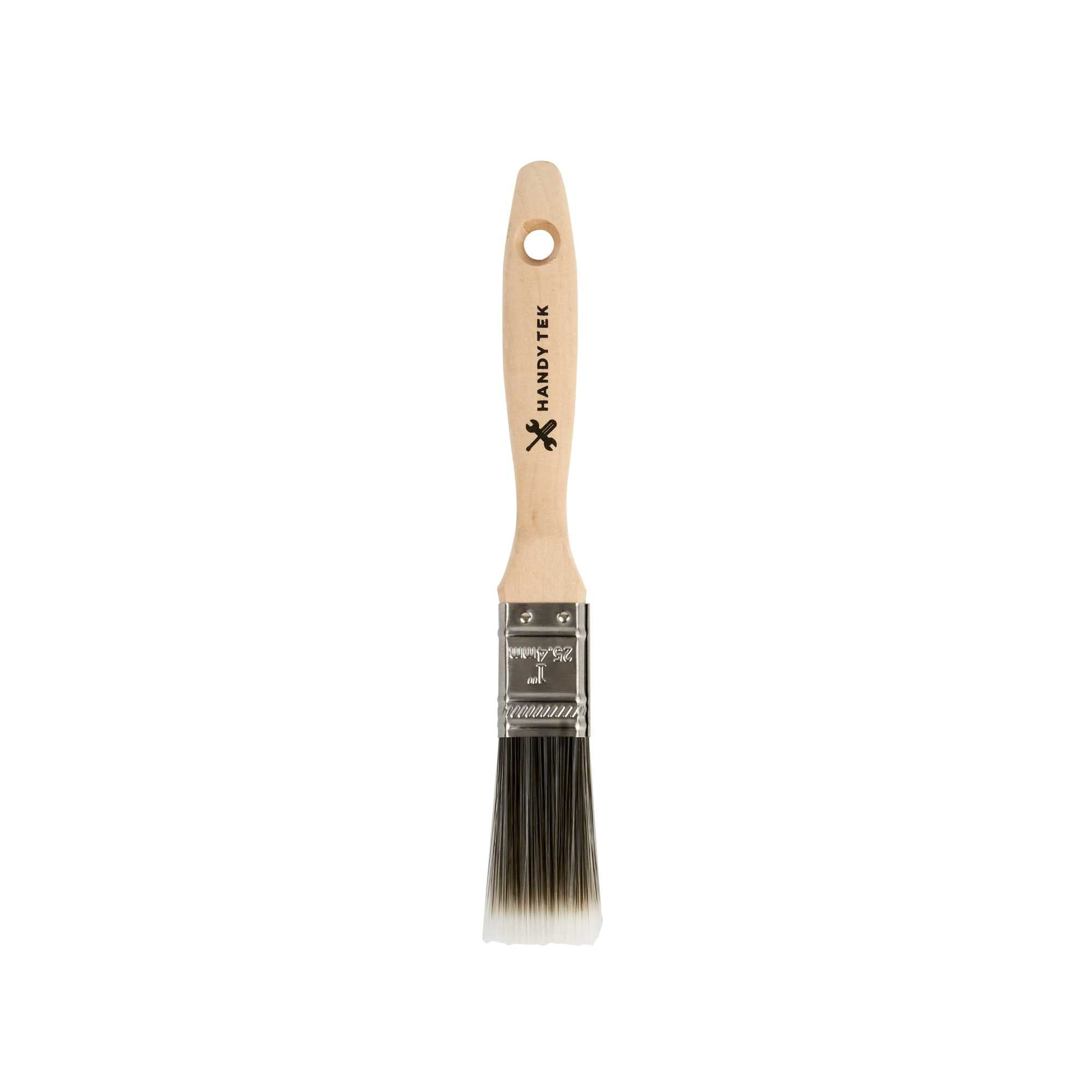 restaurantware Handy Tek Synthetic Polyester Paint Brush - Flat Beaver Tail - 1" - 6 count box