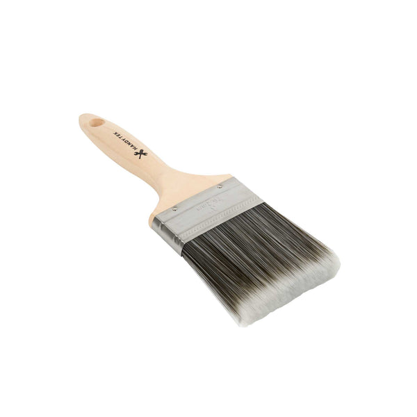 Restaurantware Handy Tek Synthetic Polyester Paint Brush - Flat Beaver Tail - 3" - 6 Count Box