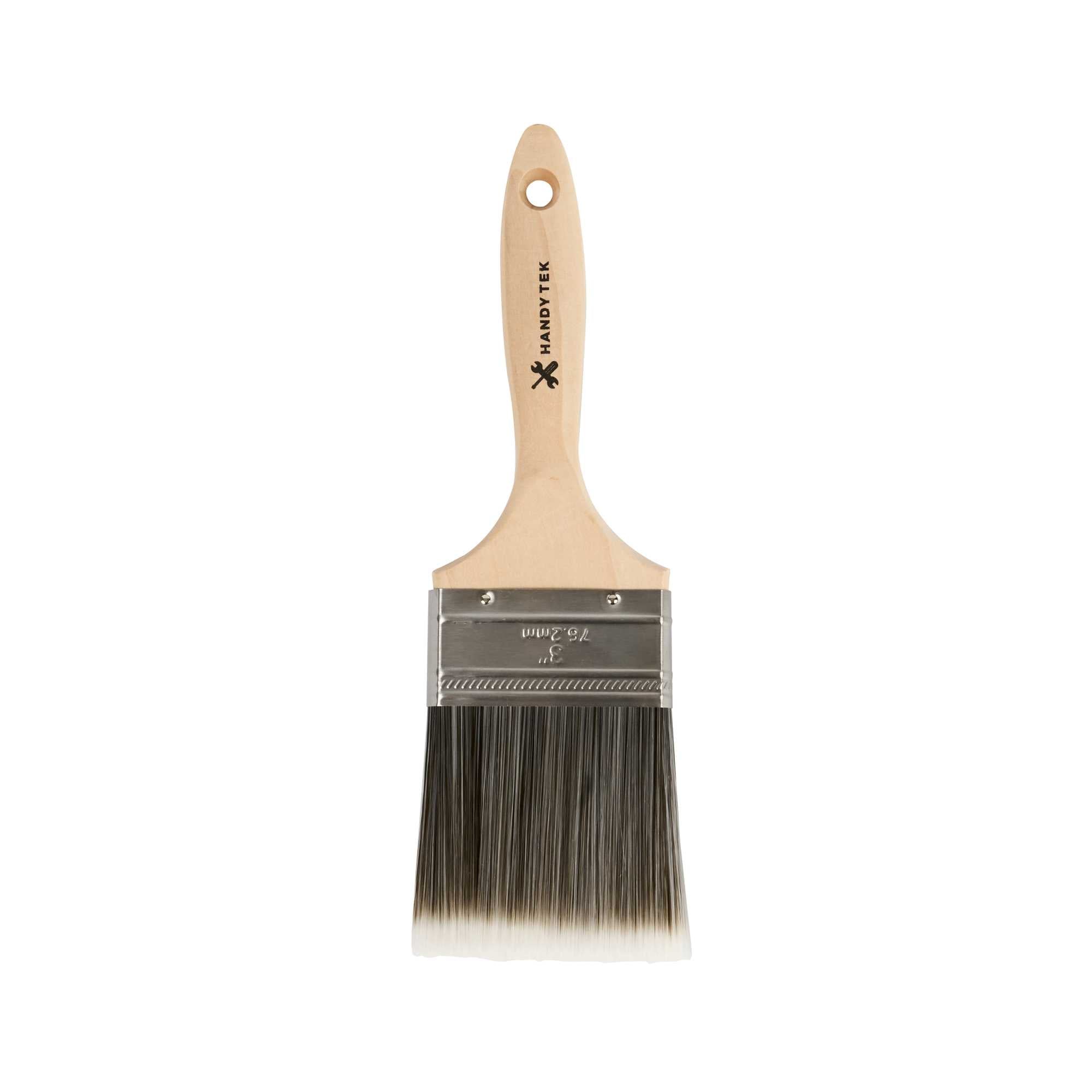 restaurantware Handy Tek Synthetic Polyester Paint Brush - Flat Beaver Tail - 3" - 6 count box