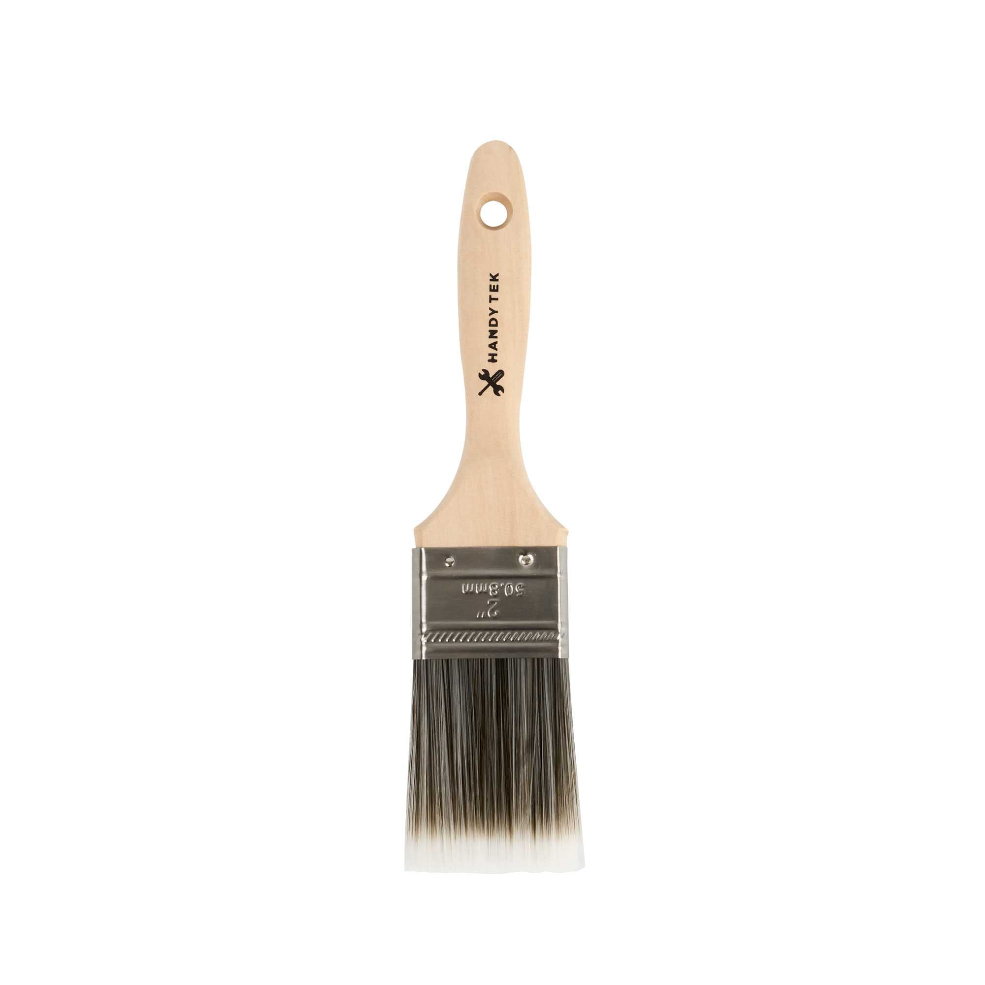 restaurantware Handy Tek Synthetic Polyester Paint Brush - Flat Beaver Tail - 2" - 6 count box