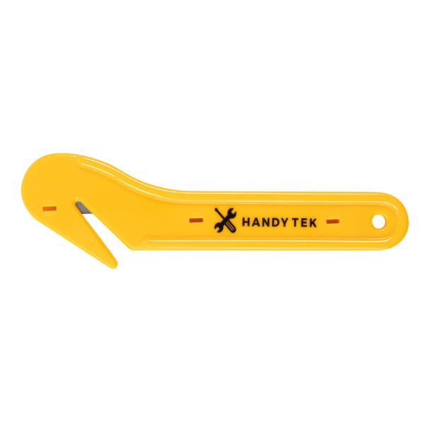 Restaurantware Handy Tek Yellow Disposable Film Cutter - 6 3/4" - 12 Count Box