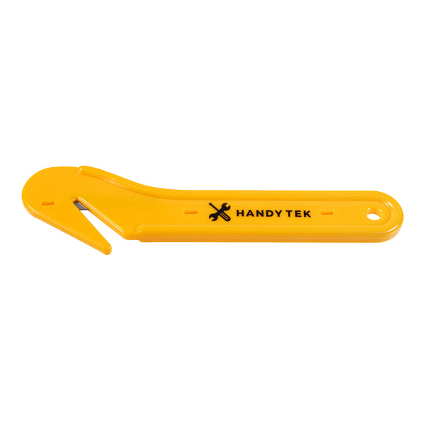 Restaurantware Handy Tek Yellow Disposable Film Cutter - 6 3/4" - 12 Count Box