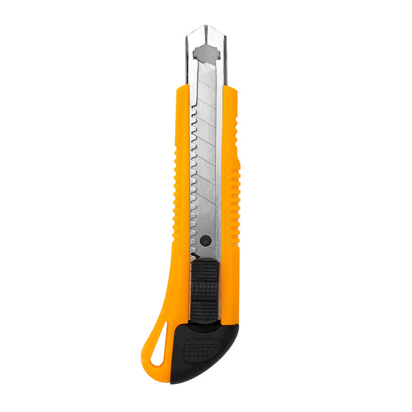 Restaurantware Handy Tek Yellow Snap Off Blade Knife - 6 1/2" - 4 Count Box