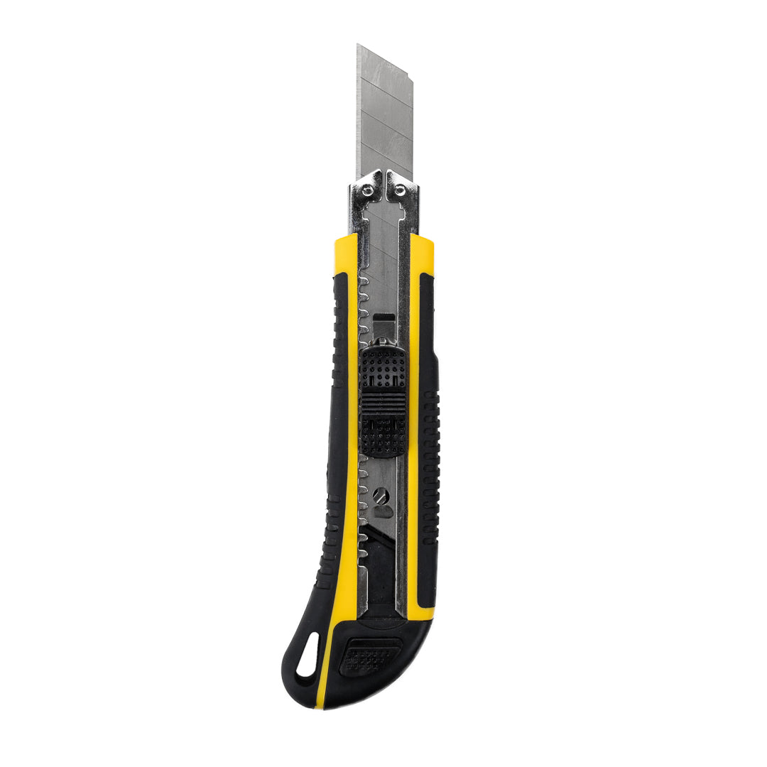 restaurantware Handy Tek Yellow Snap Off Blade Knife - Anti-Slip Handle - 6 3/4" - 4 count box