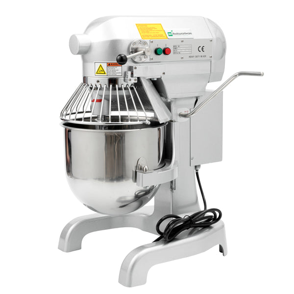 Restaurantware Hi Tek 11 Qt Planetary Stand Mixer - Includes Dough Hook Whisk And Beater With Safety Guard - 1 Count Box