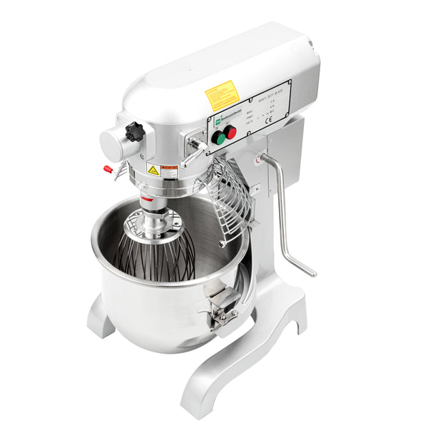 Restaurantware Hi Tek 21 Qt Planetary Stand Mixer - Includes Dough Hook Whisk And Beater With Safety Guard - 1 Count Box