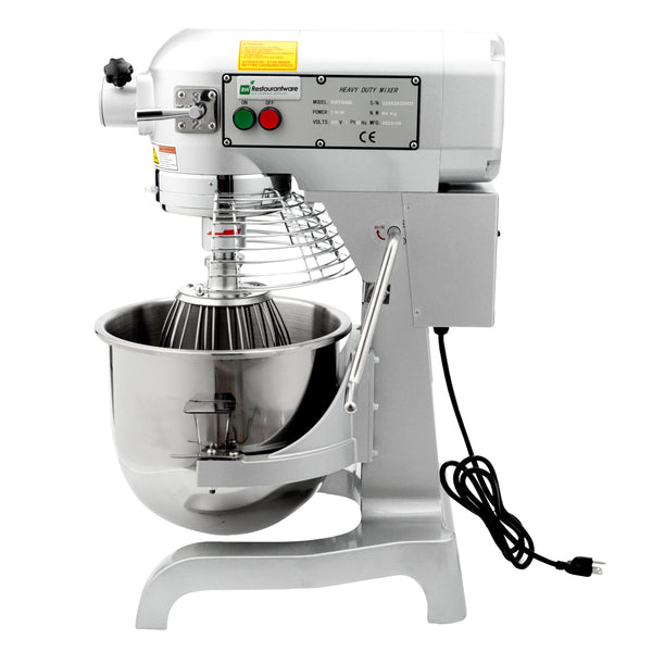 Restaurantware Hi Tek 21 Qt Planetary Stand Mixer - Includes Dough Hook Whisk And Beater With Safety Guard - 1 Count Box