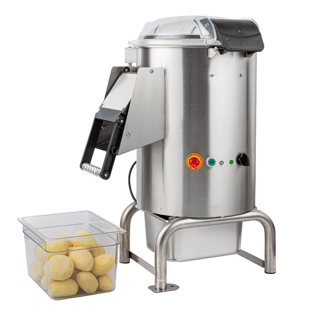 restaurantware Hi Tek 22 lb. Stainless Steel Potato Peeler - 110V 1 HP - 1 count box