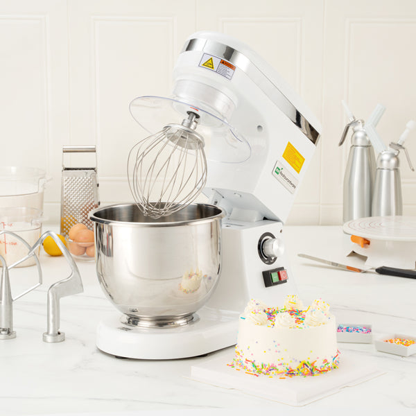 Restaurantware Hi Tek 5 Qt Electric Stand Mixer - Includes Dough Hook Whisk And Beater - 1 Count Box