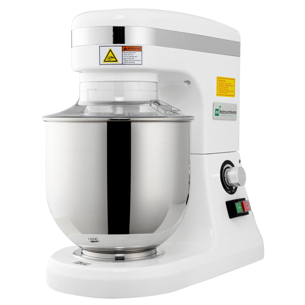 Restaurantware Hi Tek 7 Qt Electric Stand Mixer - Includes Dough Hook Whisk And Beater - 1 Count Box