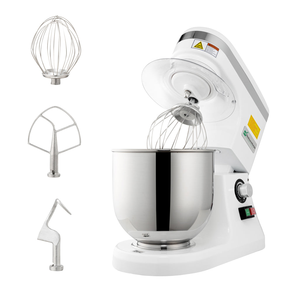 restaurantware Hi Tek 7 qt Electric Stand Mixer - Includes Dough Hook Whisk and Beater - 1 count box